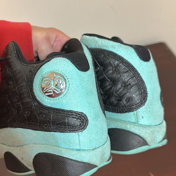 Youth 4Y JORDAN 13 RETRO GS 'ISLAND GREEN' - Picture 3 of 7